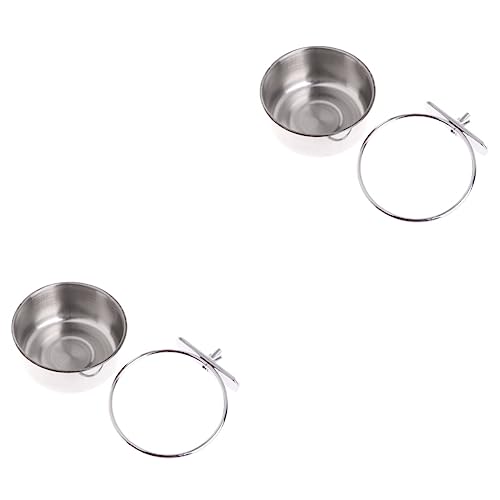 MERRYHAPY 2stücke Edelstahl Futter Und Trinkschale Für Papageien Robuste Leicht Zu Reinigende Futterbox Für Vögel Und Kleintiere Für Zuhause Und Käfige MERRYHAPY 2stücke Edelstahl Futter Und Trinkschale Für Papageien Robuste Leicht Zu Reinigende Futterbox Für Vögel Und Kleintiere Für Zuhause Und Käfige von MERRYHAPY