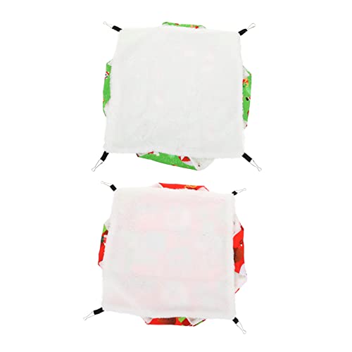 MERRYHAPY 2stücke Hamster Hängematte Aus Warmes Nest Für Kleine Haustiere Praktisches Schlafplatz Hamster Meerschweinchen Und Mehr Weihnachtsdesign von MERRYHAPY