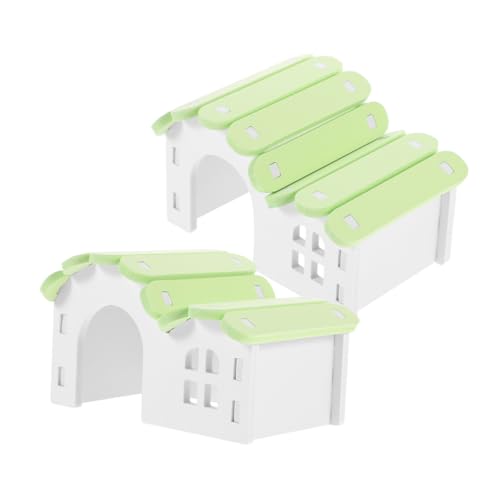 MERRYHAPY 2 stücke Hamster Versteck Spielzeug Multifunktionale Pet Shelter für Tiere und Verschleiß-Beständig PVC von MERRYHAPY