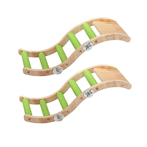 MERRYHAPY Einzigartiges Vogel-kletterleiter-Spielzeug Für Papageien Sittiche Nymphensittiche Aus Holz Vogelspielzeug Für Vögel Futtersuchspielzeug Für Hühner von MERRYHAPY