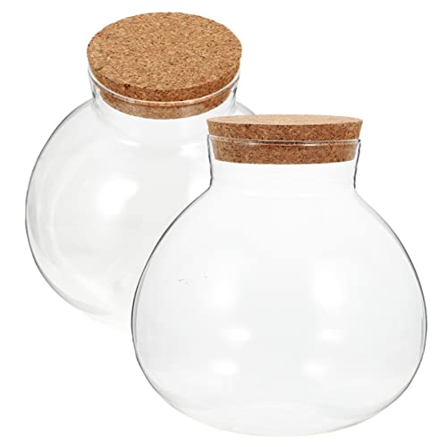 MERRYHAPY Terrarium Öko-Flasche Glas Aufbewahrungsflasche Home Office von MERRYHAPY
