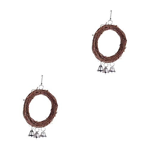 MERRYHAPY 2 Stücke Vogel Schaukel Für Papageien Rattan Hängenden Schaukel Vogel Sitzstange Spielzeug 15cm Papagei Spielen Stand Zufällige Farbe MERRYHAPY 2 Stücke Vogel Schaukel Für Papageien Rattan Hängenden Schaukel Vogel Sitzstange Spielzeug 15cm Papagei Spielen Stand Zufällige Farbe von MERRYHAPY