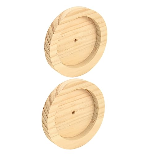 MERRYHAPY 2Pcs Holz Tier Feeder Bowl Hamster Lebensmittel Gericht Dicht für Kleinen von MERRYHAPY