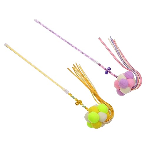 MERRYHAPY 2Stücke Katzenspielzeug Teaser Interaktive Pet Supplies für Katzen Kreatives Design für Bewegung und Haustiergeschenk von MERRYHAPY