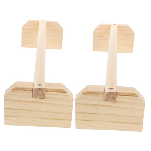 MERRYHAPY 2stücke Papageienständer Holz Für Vogel Käfig Zubehör Mit Glatter Oberfläche Für Kleine Vögel Und Hühner Geeignet Als Spielzeug Und Trainingsgerät Für Gleichgewicht Und von MERRYHAPY