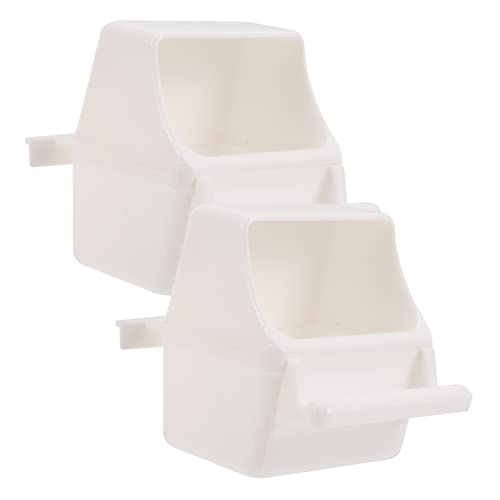 MERRYHAPY 2 Stück Vogelkäfig Futter und Wasserspender für Papageien Kanarienvögel Nymphensittiche Hängende Vogelfutter und Trinkschalen Praktisch und Multifunktional MERRYHAPY 2 Stück Vogelkäfig Futter und Wasserspender für Papageien Kanarienvögel Nymphensittiche Hängende Vogelfutter und Trinkschalen Praktisch und Multifunktional von MERRYHAPY