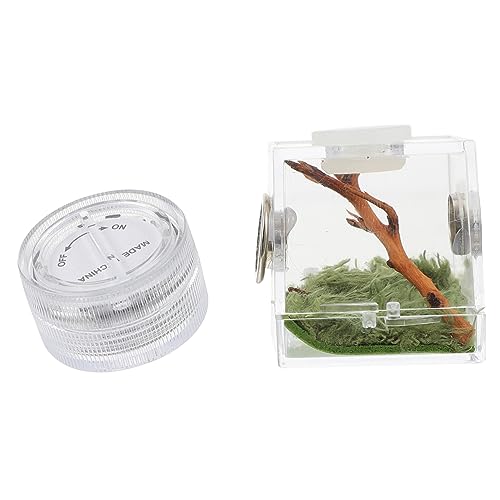 MERRYHAPY 2er-Box Springspinnen-zuchtbox Kleiner Laufstall Für Haustiere Reptilienterrarium Lebensraum Der Spinne Spinnen-Terrarium Zubehör Für Springende Spinnen Sprungspinnengehege Acryl MERRYHAPY 2er-Box Springspinnen-zuchtbox Kleiner Laufstall Für Haustiere Reptilienterrarium Lebensraum Der Spinne Spinnen-Terrarium Zubehör Für Springende Spinnen Sprungspinnengehege Acryl von MERRYHAPY