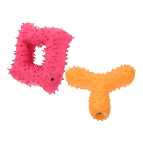 MERRYHAPY Unzerstörbares Quietschspielzeug-Set für Hunde 2-teilig geometrische Form Welpenspielzeug Sound MERRYHAPY Unzerstörbares Quietschspielzeug-Set für Hunde 2-teilig geometrische Form Welpenspielzeug Sound von MERRYHAPY