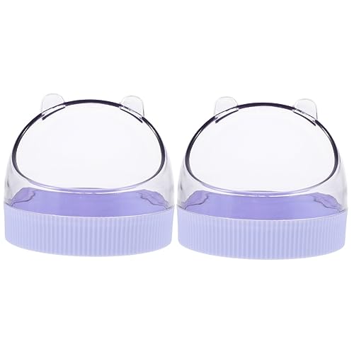 MERRYHAPY 2st Futternapf Für Kleintiere Transparente Hamsterschale Katzengericht Kleintierfutter Futternapf Für Ratten Käfigrattenschüssel Igelschale Hamster-futterteller Lavender Acryl MERRYHAPY 2st Futternapf Für Kleintiere Transparente Hamsterschale Katzengericht Kleintierfutter Futternapf Für Ratten Käfigrattenschüssel Igelschale Hamster-futterteller Lavender Acryl von MERRYHAPY