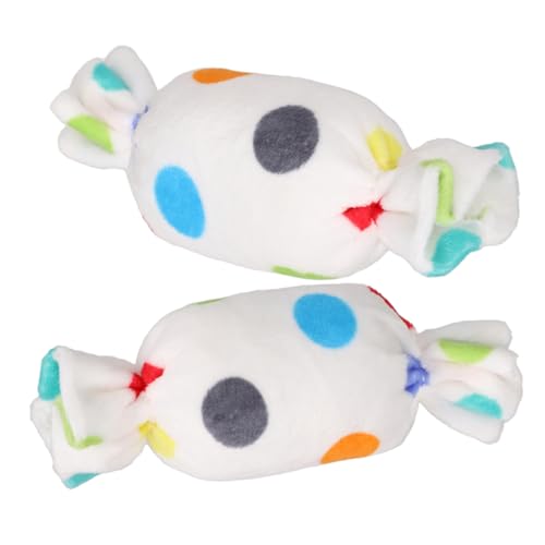 MERRYHAPY Quietschspielzeug Für Hunde in Bonbonform 2 Stück Plüsch-hundespielzeug Molar-kauspielzeug Für Welpen Sicheres Spielzeug Für Hunde von MERRYHAPY