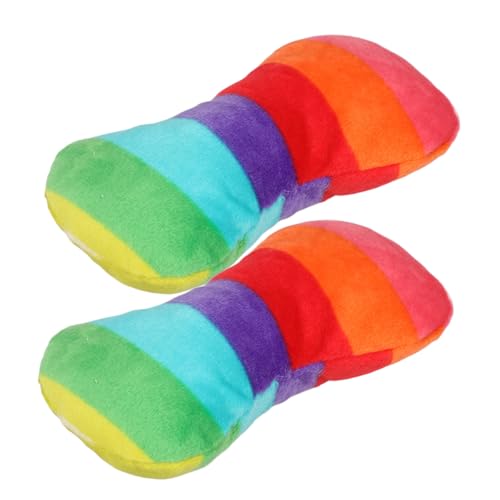 MERRYHAPY Form-hundespielzeug Zum Kauen 2er-Pack Plüsch-kauspielzeug Für Haustiere Quietschendes Hundespielzeug Zum Trainieren Und Spielen von MERRYHAPY