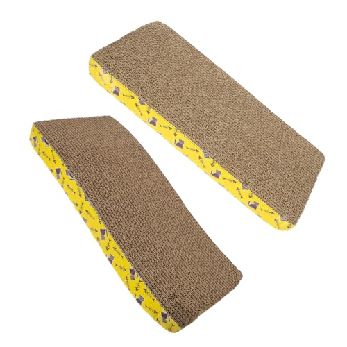 MERRYHAPY Katzenkratzbrett 2 Stück Wellpappe Katzenkratzbrett sicheres Robustes multifunktionales Katzenspielzeug für den Innenbereich MERRYHAPY Katzenkratzbrett 2 Stück Wellpappe Katzenkratzbrett sicheres Robustes multifunktionales Katzenspielzeug für den Innenbereich von MERRYHAPY