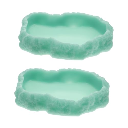 MERRYHAPY 2st Leuchtende Wasserschale Reptichip Futternäpfe Für Reptilien Eidechsenfutter Futternapf Für Schlangen Wiederverwendbare Reptilienschale Tierfutterbehälter Gecko Harz Light Green MERRYHAPY 2st Leuchtende Wasserschale Reptichip Futternäpfe Für Reptilien Eidechsenfutter Futternapf Für Schlangen Wiederverwendbare Reptilienschale Tierfutterbehälter Gecko Harz Light Green von MERRYHAPY