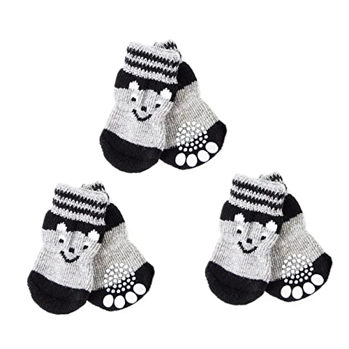 MERRYHAPY Schützende Hundeschuhe rutschfeste Baumwollsocken Pfotenabdeckung 3 Paar Bequeme Haustierschuhe MERRYHAPY Schützende Hundeschuhe rutschfeste Baumwollsocken Pfotenabdeckung 3 Paar Bequeme Haustierschuhe von MERRYHAPY