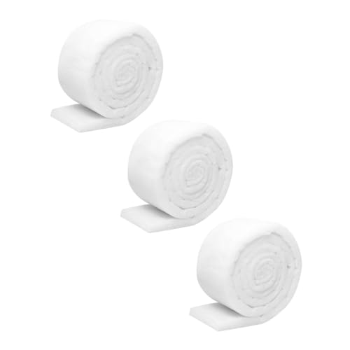 MERRYHAPY 3 Rollen Ask Tank Panifikation Pad Aquarium Filter Baumwollfilter Material (weiß) von MERRYHAPY