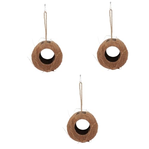 MERRYHAPY 3 STK Kokosnuss Schalen-Ausweich Hamster pädiprotect beemysafe kokusnuss natürliches Muschelnest natürliches Haustiernest Papageienhäuschen für Vögel Kokosnussschale MERRYHAPY 3 STK Kokosnuss Schalen-Ausweich Hamster pädiprotect beemysafe kokusnuss natürliches Muschelnest natürliches Haustiernest Papageienhäuschen für Vögel Kokosnussschale von MERRYHAPY