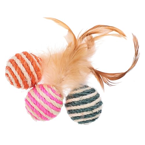 MERRYHAPY 3 STK Plüschballspielzeug Spielzeug Für Katzen Spielzeuge Lernspielzeug Für Haustiere Plüsch-katzenspielzeug Haustier Katzenspielzeug Indoor-Spielzeug Seilspielzeug Beige MERRYHAPY 3 STK Plüschballspielzeug Spielzeug Für Katzen Spielzeuge Lernspielzeug Für Haustiere Plüsch-katzenspielzeug Haustier Katzenspielzeug Indoor-Spielzeug Seilspielzeug Beige von MERRYHAPY