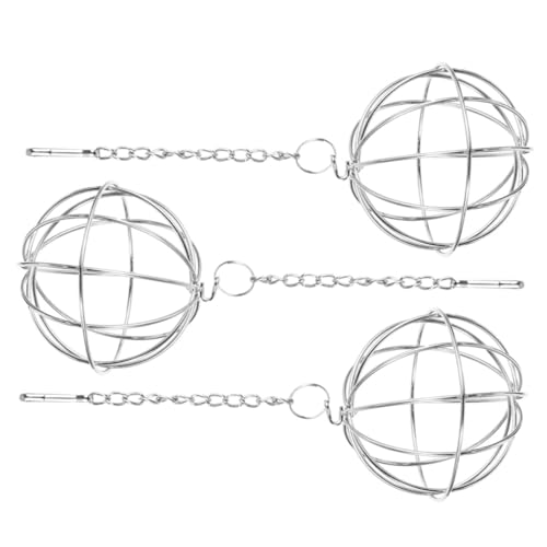 MERRYHAPY Gras Feeder für Pet 3 Stücke Edelstahl Mesh Hängen Sicher von MERRYHAPY