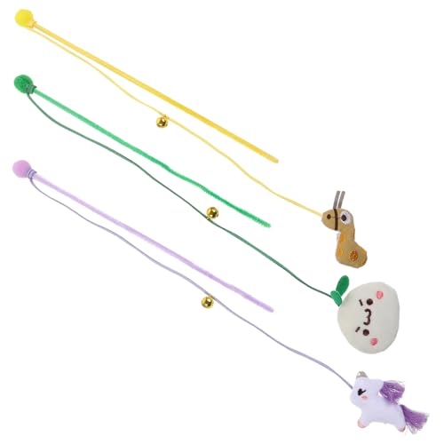MERRYHAPY 3 Stück Interaktive Katzen Stäbchen Mit Federn Und Kleiner Glocke Buntes Katzenspielzeug Für Spiel Und Beschäftigung Heimtierbedarf Für Katzenliebhaber MERRYHAPY 3 Stück Interaktive Katzen Stäbchen Mit Federn Und Kleiner Glocke Buntes Katzenspielzeug Für Spiel Und Beschäftigung Heimtierbedarf Für Katzenliebhaber von MERRYHAPY