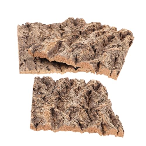 MERRYHAPY 3 Stück Teiliges Korkrinde Terrarium mit Realistischer Baumrindenstruktur Leichtes Langlebiges Hintergrund für Reptilien Wie Eidechsen Schlangen und Geckos im Aquarium und MERRYHAPY 3 Stück Teiliges Korkrinde Terrarium mit Realistischer Baumrindenstruktur Leichtes Langlebiges Hintergrund für Reptilien Wie Eidechsen Schlangen und Geckos im Aquarium und von MERRYHAPY