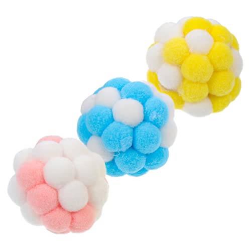 MERRYHAPY Katzenspielzeug 3 Üsch Katzenbälle Mit Glocke Interaktives Selbstablenkungsspielzeug Für Katzen Ideal Kauen Und Fördert Die Beschäftigung Und Ihrer Spielzeug MERRYHAPY Katzenspielzeug 3 Üsch Katzenbälle Mit Glocke Interaktives Selbstablenkungsspielzeug Für Katzen Ideal Kauen Und Fördert Die Beschäftigung Und Ihrer Spielzeug von MERRYHAPY