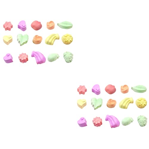 MERRYHAPY 30 STK Zahnschleifer aus Mineralstein Kauspielzeug Kleintier-Mineralkalzium-Leckereien Nagetier Zahnpflege Chinchilla Mineralien Spielzeug zum Kauen mit Hasenzahnschleifer von MERRYHAPY