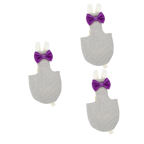 MERRYHAPY 3St Fliegende Vogelwindeln Vogelkleidung Taube Windel Vogelflugkostüm Nymphensittich Fluganzug Neuheit Vogel Zubehör für Sittichkäfige entzückendes Vogelkostüm Baumwolle Light Grey von MERRYHAPY