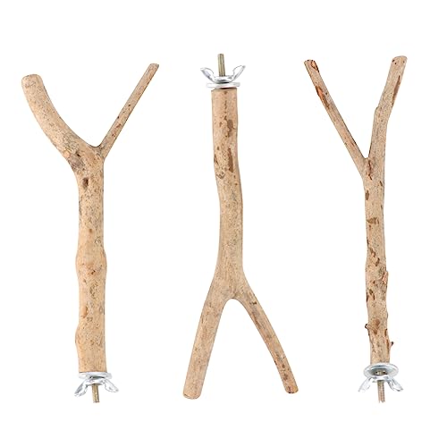 MERRYHAPY Papagei Spielzeug 3 stücke Holz Stick Spielzeug Papagei Liefert Feine Verarbeitung für Vögel Pole MERRYHAPY Papagei Spielzeug 3 stücke Holz Stick Spielzeug Papagei Liefert Feine Verarbeitung für Vögel Pole von MERRYHAPY