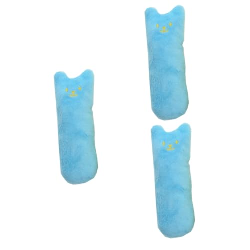 MERRYHAPY 3st Haustier Spielzeug Kauspielzeug Für Katzen Zähne Knirschen Spielzeug Kratzspielzeug Daumenspielzeug Für Haustiere Katzenspielzeug Blue MERRYHAPY 3st Haustier Spielzeug Kauspielzeug Für Katzen Zähne Knirschen Spielzeug Kratzspielzeug Daumenspielzeug Für Haustiere Katzenspielzeug Blue von MERRYHAPY