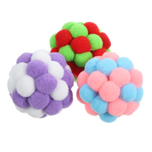 MERRYHAPY 3st Katzenglockenball Spielzeug Katzenbedarf Katzenbälle Drinnen Katzenbälle Mit Glöckchen Haustierball Katze Kaubälle Wiederverwendbarer Katzenkratzer Katzenglockenbälle Plüsch MERRYHAPY 3st Katzenglockenball Spielzeug Katzenbedarf Katzenbälle Drinnen Katzenbälle Mit Glöckchen Haustierball Katze Kaubälle Wiederverwendbarer Katzenkratzer Katzenglockenbälle Plüsch von MERRYHAPY