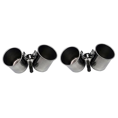 MERRYHAPY 2sets Papagei Feeder Trinken Schüssel Edelstahl Vogel Feeder Für Käfig Vögel Wasser Tasse Einfache Reinigung 2 Stücke * 2 MERRYHAPY 2sets Papagei Feeder Trinken Schüssel Edelstahl Vogel Feeder Für Käfig Vögel Wasser Tasse Einfache Reinigung 2 Stücke * 2 von MERRYHAPY