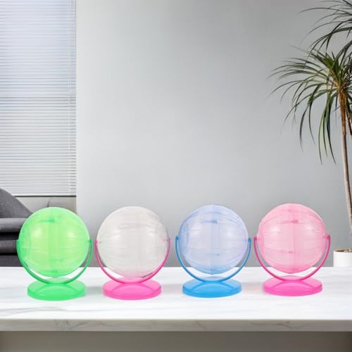 MERRYHAPY 4 Stück Hamster-laufball: Transparenter Hamster-, Geräuschloses Übungsspielzeug Für Kleine Haustiere, Für Rennmäuse, Mäuse, Käfigzubehör MERRYHAPY 4 Stück Hamster-laufball: Transparenter Hamster-, Geräuschloses Übungsspielzeug Für Kleine Haustiere, Für Rennmäuse, Mäuse, Käfigzubehör von MERRYHAPY