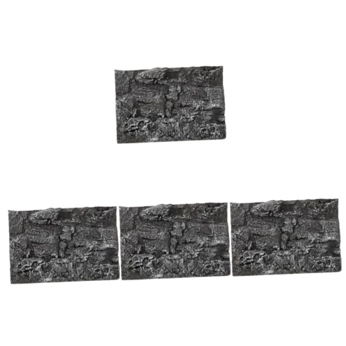 MERRYHAPY 4 Stücke Fisch Tank Hintergrund Decor Natürliche Rock Decor Reptil Gehäuse 3D Hintergrund von MERRYHAPY