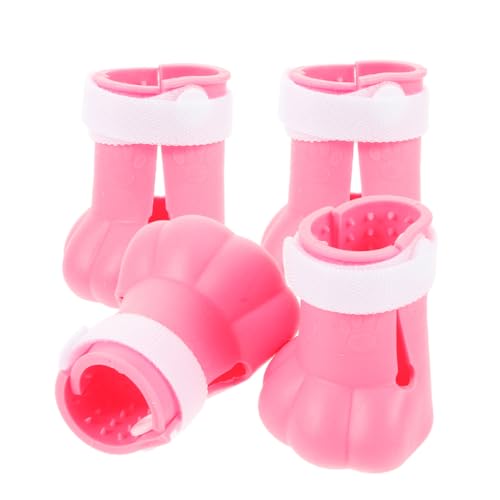 MERRYHAPY 4 Stück Katzenfüße Cat-Nails-Stiefel Katzenstiefel Aus Silikon Katzenschuhe, Um Kratzer Zu Vermeiden Socken Für Katzen Silikon-katzenschuhe Stiefel Schuhe Für Katzen Rosa Kieselgel MERRYHAPY 4 Stück Katzenfüße Cat-Nails-Stiefel Katzenstiefel Aus Silikon Katzenschuhe, Um Kratzer Zu Vermeiden Socken Für Katzen Silikon-katzenschuhe Stiefel Schuhe Für Katzen Rosa Kieselgel von MERRYHAPY