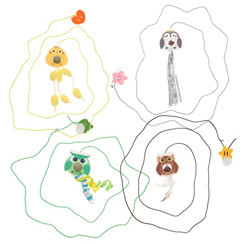 MERRYHAPY 4 Stücke Interaktive Katzenspielzeuge für Indoor-Katzen Obst Kätzchen Spielzeug Helle Farben Hängen Tür Spielzeug MERRYHAPY 4 Stücke Interaktive Katzenspielzeuge für Indoor-Katzen Obst Kätzchen Spielzeug Helle Farben Hängen Tür Spielzeug von MERRYHAPY