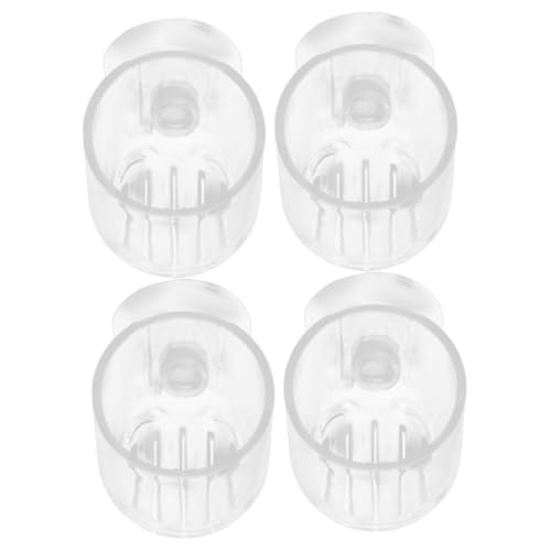 MERRYHAPY 4 Stück Teiliges Aquarium Pflanzgefäß Oval mit Saugnäpfen Acryl Wasserzirkulierend Stabiler Halt für Wasserpflanzen und Fische für Aquarienlandschaft und Fischbecken Zubehör von MERRYHAPY