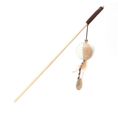 MERRYHAPY 4 Stück Teiliges Katzenspielzeug Holzgriff Interaktives Plüsch katzenangelspielzeug mit Glocke Anti rutschig Bunter Anhänger für Wohnungskatzen und Spielerische Beschäftigung zu MERRYHAPY 4 Stück Teiliges Katzenspielzeug Holzgriff Interaktives Plüsch katzenangelspielzeug mit Glocke Anti rutschig Bunter Anhänger für Wohnungskatzen und Spielerische Beschäftigung zu von MERRYHAPY