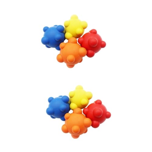 MERRYHAPY 2sets Interaktives Hundespielzeug Unregelmäßig Springendes Haustier Hund Hundeleckerli Spielzeug Gummi Unzerstörbares Spielzeug 2pcs*2 von MERRYHAPY