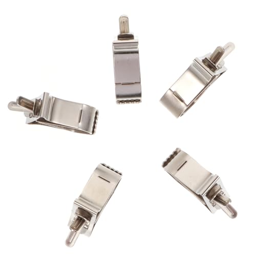 MERRYHAPY 5 Stück Teiliges Edelstahl Vogelkäfig Futterhalter Multifunktionale Futternapf Klammern für Papageien Hält Obst Gemüse und Sepiaschale Robust und Einfach zu Befestigen Vogelkäfig von MERRYHAPY