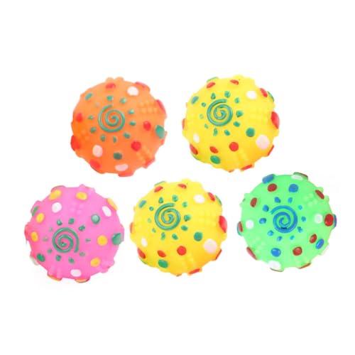 MERRYHAPY 5 Stück Teiliges Hundespielzeug mit Quietschfunktion Widerstandsfähige Pet Ball Toys aus Sicherem Kunststoff für Kleine bis Mittlere Hunde zur Beschäftigung und Zufällige Farbe MERRYHAPY 5 Stück Teiliges Hundespielzeug mit Quietschfunktion Widerstandsfähige Pet Ball Toys aus Sicherem Kunststoff für Kleine bis Mittlere Hunde zur Beschäftigung und Zufällige Farbe von MERRYHAPY
