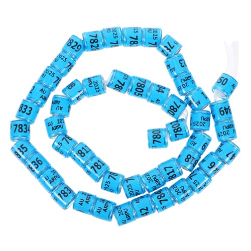MERRYHAPY 50pcs Taubenfußringe Für Rennen Nummerierte Identifikationsbänder Tauben Beinringe Taube Aluminium Ring Nummeriertes Vogelbeinband von MERRYHAPY