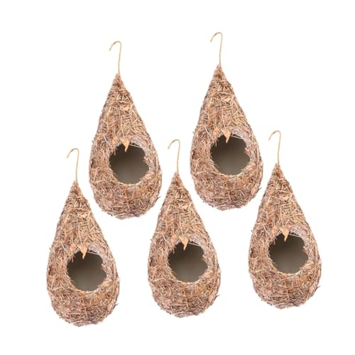 MERRYHAPY 5Stücke Hängendes aus Gewebtem Material Teiliges für Kleine Atmungsaktiv für Garten und Fensterbank Perfekter Rückzugsort für Ihre MERRYHAPY 5Stücke Hängendes aus Gewebtem Material Teiliges für Kleine Atmungsaktiv für Garten und Fensterbank Perfekter Rückzugsort für Ihre von MERRYHAPY