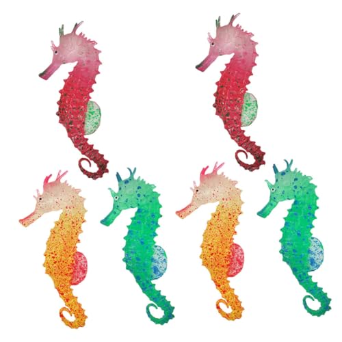 MERRYHAPY 6 Stück Energieeffiziente Flexible Meeresbewohner Deko Aquarium Leuchtend Natürliche Lichtabsorption Schwimmend Langlebig Für Aquarium und Raumdekoration von MERRYHAPY