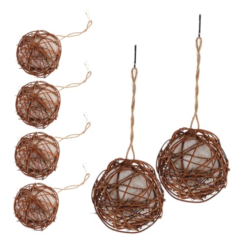 MERRYHAPY 6 Stück Papagei Kauspielzeug Vogelpapageien kauen hängendes Papagei hängendes Kauspielzeug Vogelspielzeug für Papageien zerreißt Rattan von MERRYHAPY