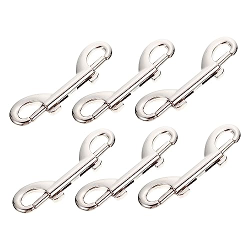 MERRYHAPY 6 Stück Teiliges Hundeleinen Karabinerhaken aus Zinklegierung Drehbarer Doppel snap Haken für Haustierleine Robust und Langlebig Geeignet für Schlüsselanhänger Hundehalsband und MERRYHAPY 6 Stück Teiliges Hundeleinen Karabinerhaken aus Zinklegierung Drehbarer Doppel snap Haken für Haustierleine Robust und Langlebig Geeignet für Schlüsselanhänger Hundehalsband und von MERRYHAPY