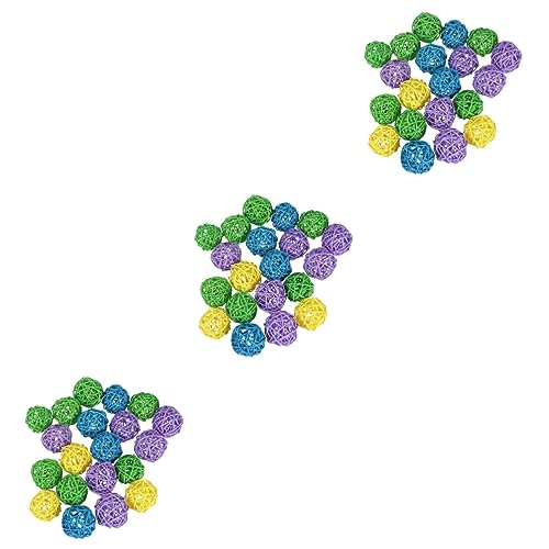 MERRYHAPY 60 STK Kauspielzeug Papagei Papageienspielzeug für große Vögel Nymphensittich Spielzeug Hamsterbälle knete Spielzeug chew Toy Vogelspielzeug aus Rattan Papagei Rattankugeln Bambus MERRYHAPY 60 STK Kauspielzeug Papagei Papageienspielzeug für große Vögel Nymphensittich Spielzeug Hamsterbälle knete Spielzeug chew Toy Vogelspielzeug aus Rattan Papagei Rattankugeln Bambus von MERRYHAPY