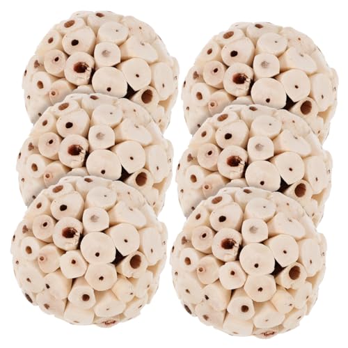 MERRYHAPY 6Stücke Teiliges Papageien Natürliche Kautbälle für Meerschweinchen Sicheres und Langlebiges Kauzubehör für Wellensittiche und Nager Langeweile MERRYHAPY 6Stücke Teiliges Papageien Natürliche Kautbälle für Meerschweinchen Sicheres und Langlebiges Kauzubehör für Wellensittiche und Nager Langeweile von MERRYHAPY