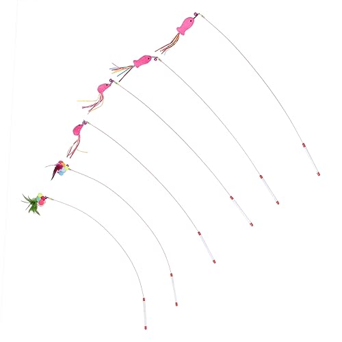 MERRYHAPY Katzenspielzeug 6 Stück widerstandsfähig flexibel Zauberstab Spielzeug für Katzen und Kätzchen MERRYHAPY Katzenspielzeug 6 Stück widerstandsfähig flexibel Zauberstab Spielzeug für Katzen und Kätzchen von MERRYHAPY