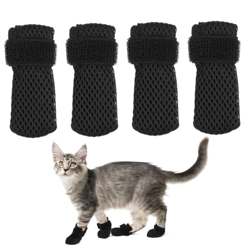 MERRYHAPY 8 STK Katzenschuhe Hund gegen Kratzer Fäustlinge Kinder Katzenmaulkorb für die Fellpflege Paws pfotenschutz katzenpflege Socken für Katzen Katze nägel Kappen Polyester Black MERRYHAPY 8 STK Katzenschuhe Hund gegen Kratzer Fäustlinge Kinder Katzenmaulkorb für die Fellpflege Paws pfotenschutz katzenpflege Socken für Katzen Katze nägel Kappen Polyester Black von MERRYHAPY