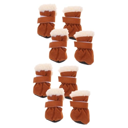 MERRYHAPY 2 Sets Hunde-Schneestiefel-Schutz Nicht-Pads Für Hundepfoten Weiches Material 4 Stück X 2 von MERRYHAPY